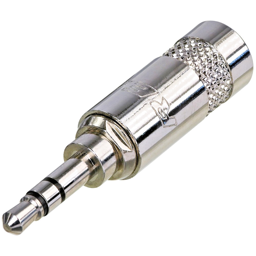 Rean NYS231 3.5mm Mini Jack Plug Silver Stereo 3 pole audio Connector solder on