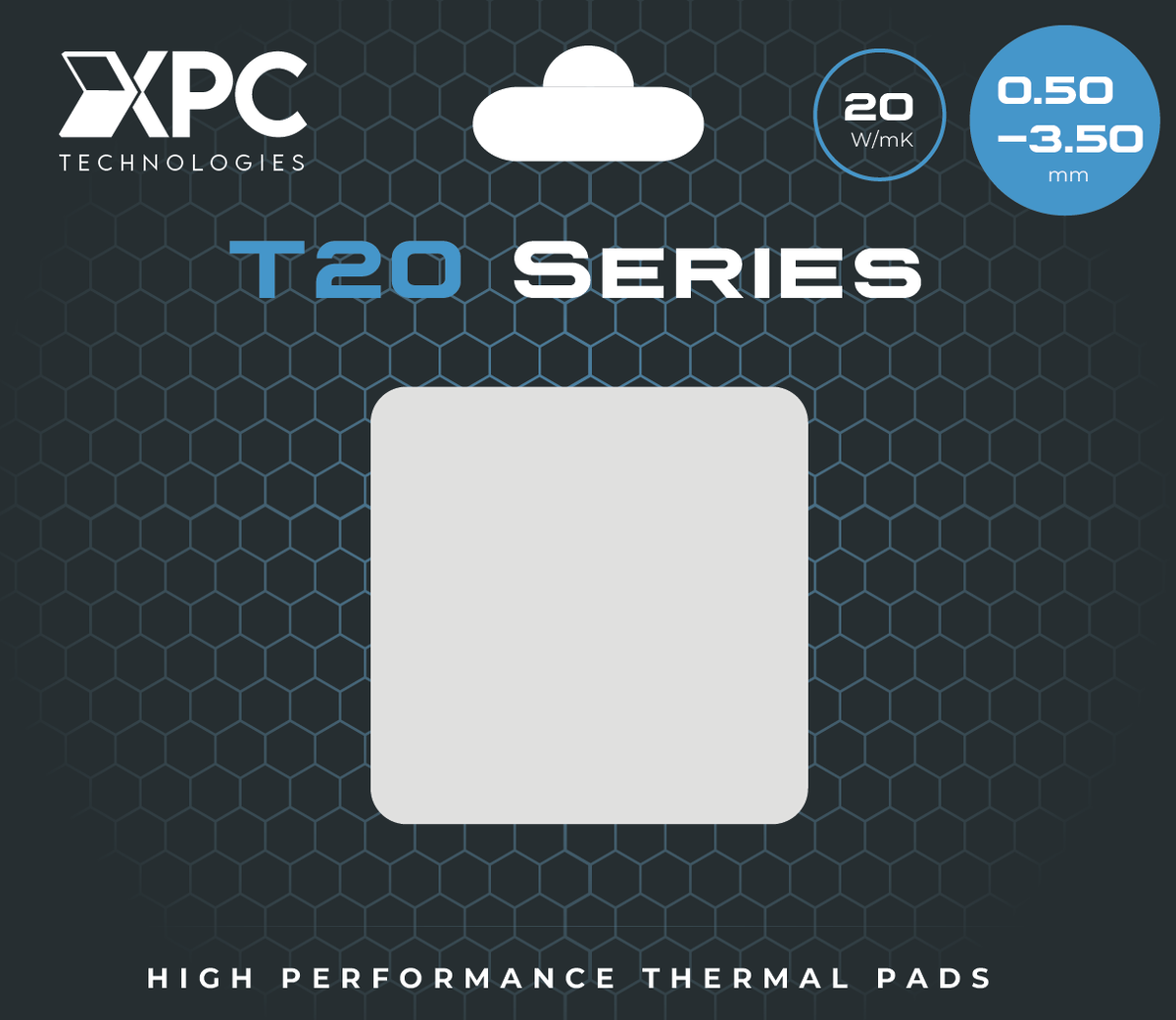 XPC T20 Thermal Pads 20W/mK 100x100mm, White, to