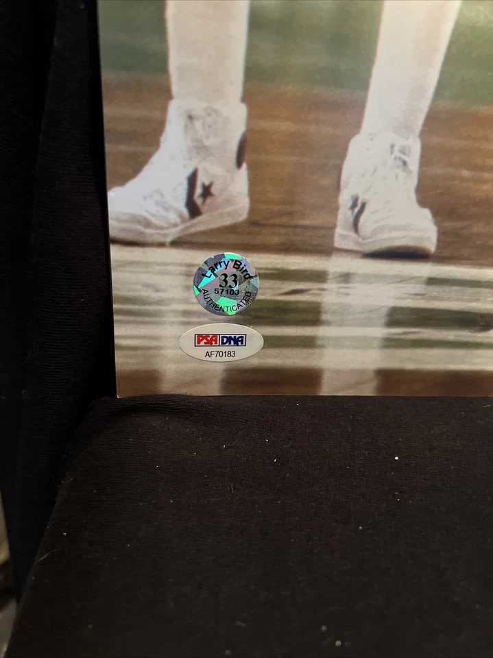 Larry Bird & James Worthy Signed Celtics & Lakers Action 16x20 PSA/DNA BIRD Holo - Image 4 of 4