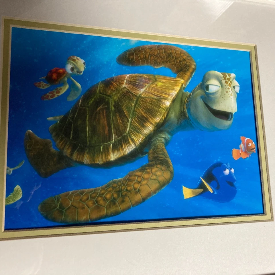 Finding Nemo Turtle Dude and Son 带框图片 15.5 x 13 挂 10 个家伙 — 第 2/2 张图片