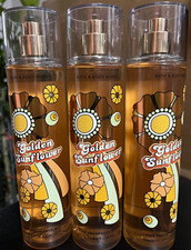 3X Bath  Body Works Golden Sunflower Women's Fine Fragrance Mist - 8oz New