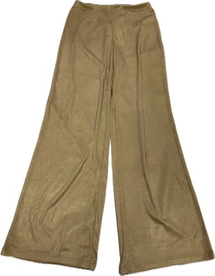 Zara Gold Metallic Shimmer Knit Pull On Trouser Dress Pants Wide Leg S NEW | eBay Zara Gold Metallic Shimmer Knit Pull On Trouser Dress Pants Wide Leg S NEW | eBay