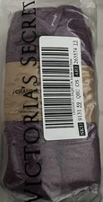 NWT WOMENS VICTORIAS SECRET PINK FUZZY SOCKS-2 PACK-OSFM-PURPLE/BLACK