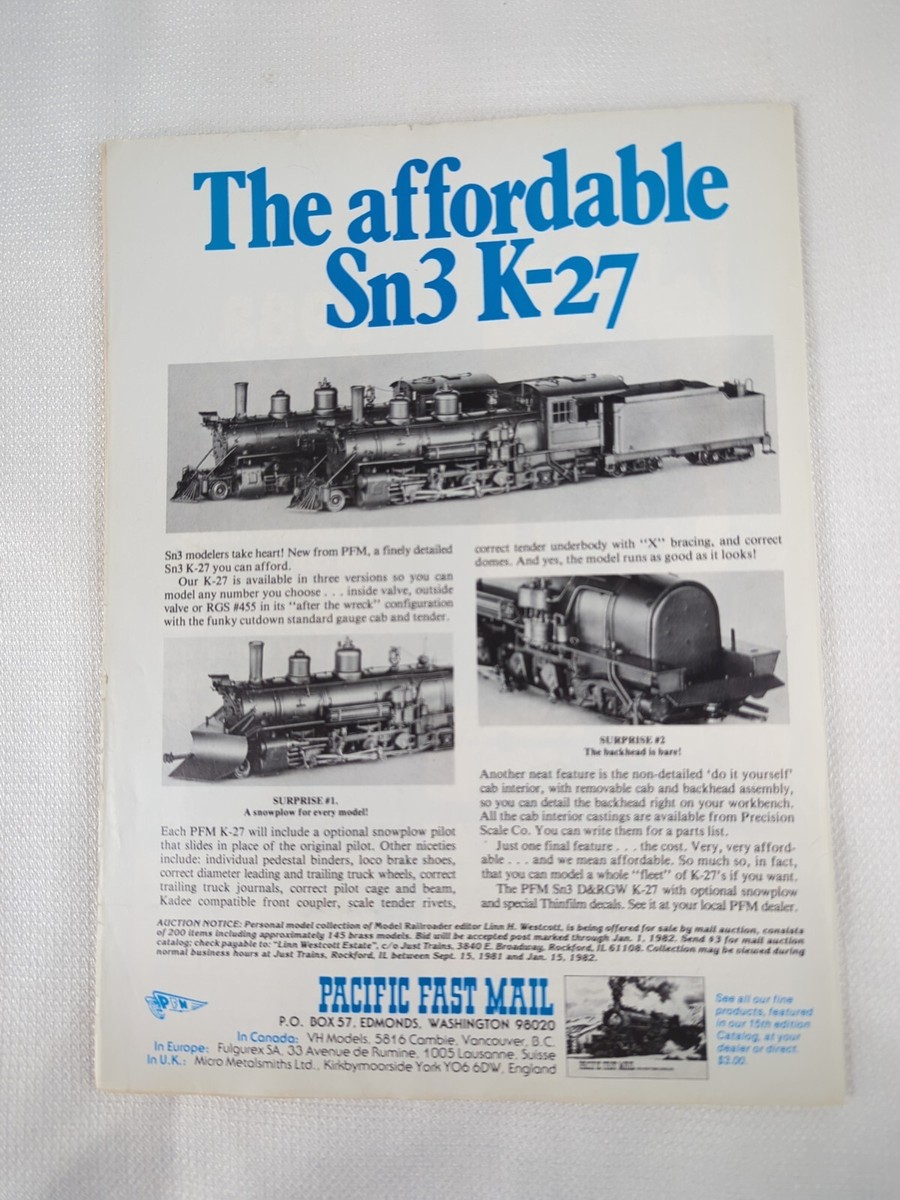 Railroad Model Craftsman December 1981 Vol. 50 No. 7 | eBay