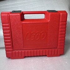 Vintage 1985 Red Lego Plastic Carry Case Storage Container Made In USA