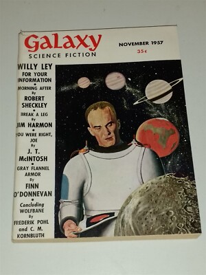 GALAXY SCIENCE MAGAZINE NOVEMBER 1957 SCI-FI PULP