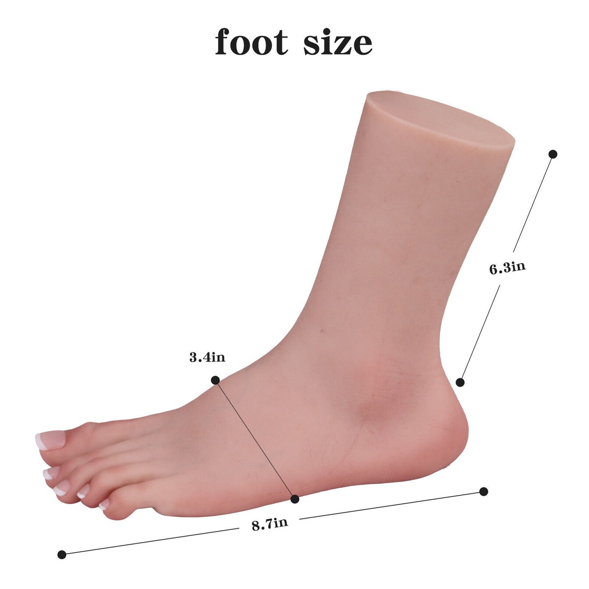 Mannequin Silikon Fuß, 21cm realistische echte Person weibliche gefälschte Füße Modell für Display, Medizin, Malerei, Sammeln Mannequin Silikon Fuß, 21cm realistische echte Person weibliche gefälschte Füße Modell für Display, Medizin, Malerei, Sammeln