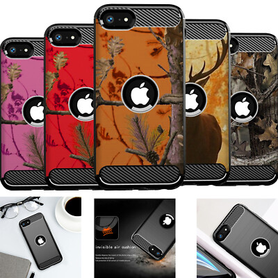 For [Apple iPhone SE (2020) ][Flex TPU Fiber SET4] Shockproof Slim Flexible Case