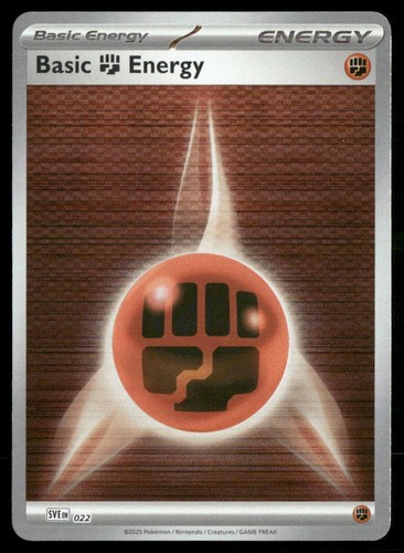 Basic Fighting Energy - 022 Scarlet & Violet Energies 22 C Reverse Holo NM