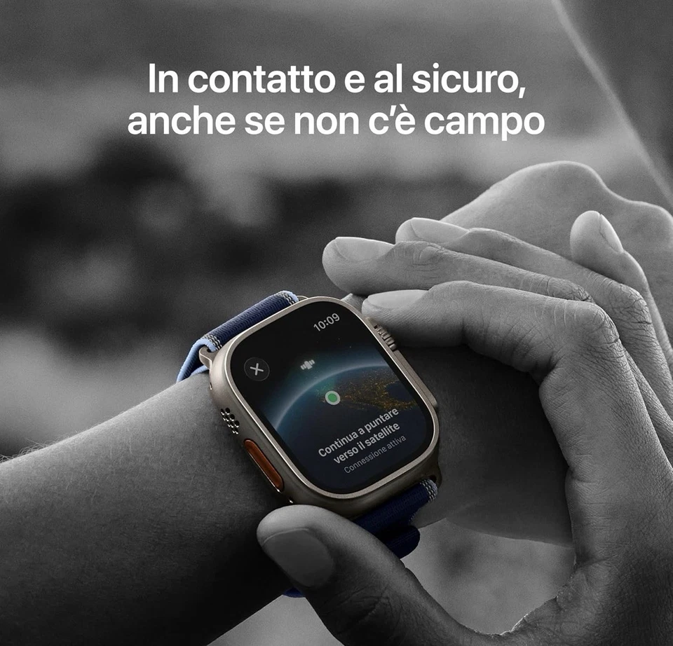 Apple Watch Ultra 3 - GPS + CELLULAR 49mm, Cassa In Titanio Nero, Medium - Immagine 3 di 4