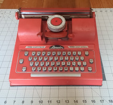Vintage Berwin Typewriter Child's Toy 1960's Rare Red USA thumbnail