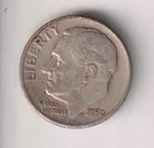 1950-S DIME 90% SILVER 10 CENTS SAN FRANCISCO 10¢ UNITED STATES OF AMERICA USA