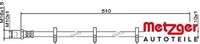Metzger 4111486 Bremsschlauch Hinterachse Hinten FüR Iveco