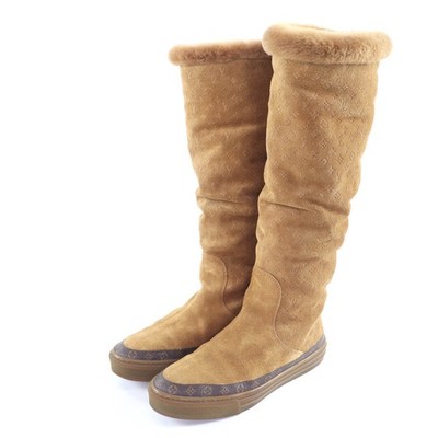 Louis Vuitton Snowball Mouton Knee-high Boots - DUTY FREE