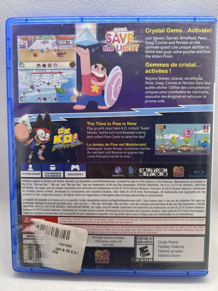 Steven Universe: Save the Light & OK K.O.! Let's Play Heroes - Sony PlayStation Foto 2 de 4