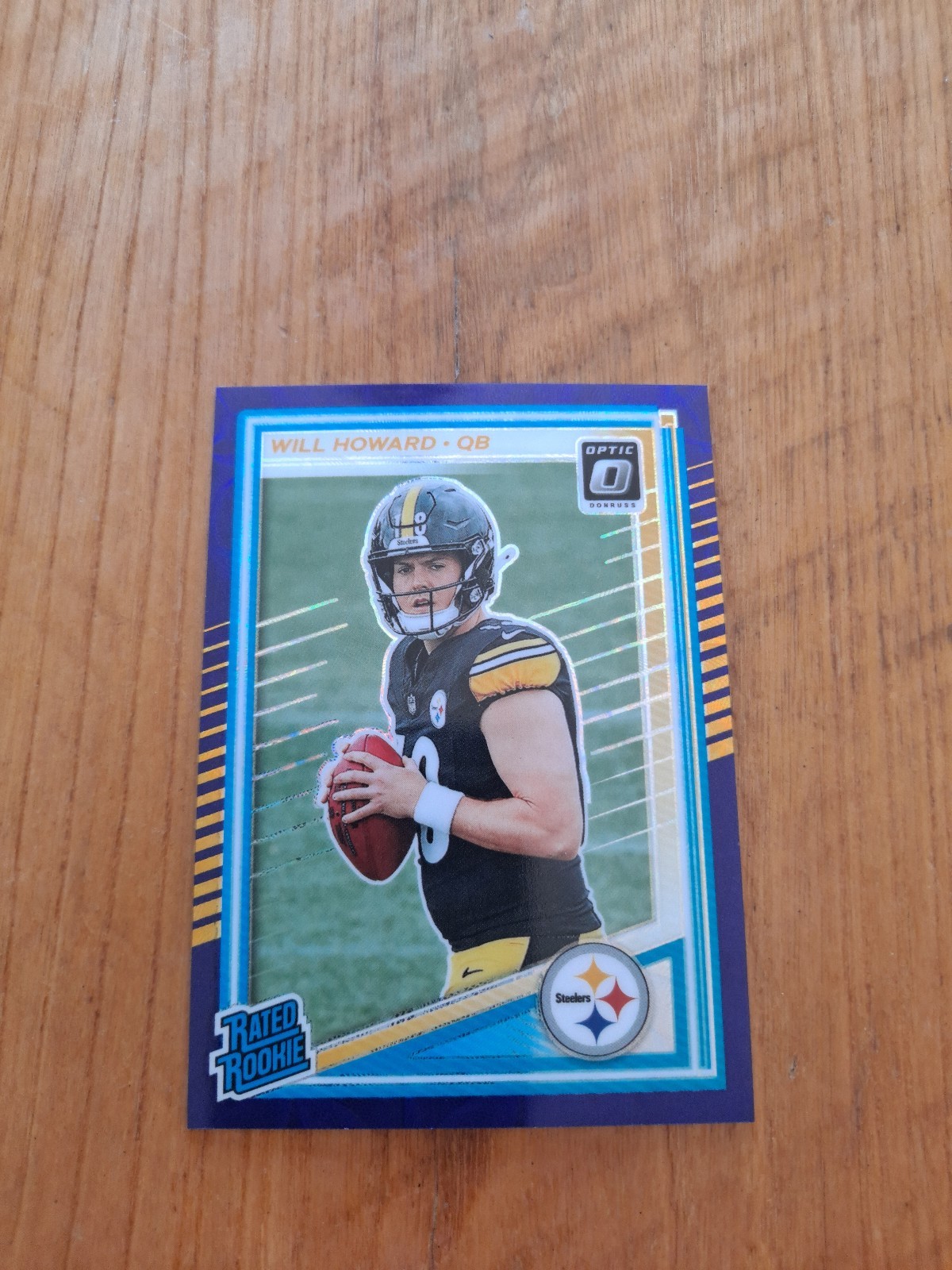 2025 Panini Donruss Optic - Rated Rookie Will Howard #233 Purple Scope Prizm