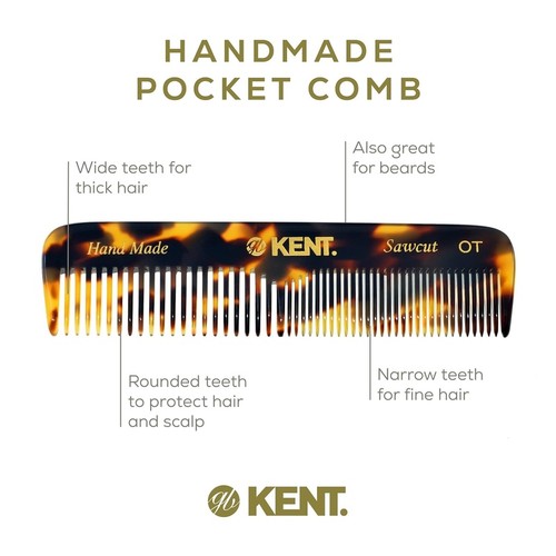 Men's Beard Detangler Brush Fine Wide Teeth Comb Wet Dry Facial Hair Styling New - Picture 45 of 49