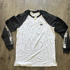 PINK Victorias Secret Womens S black White Ra...