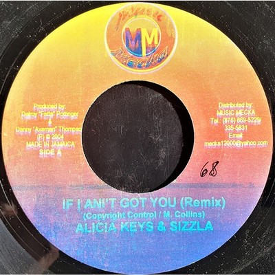 Alicia Keys & Sizzla - If I Ain't Got You (Rem (Vinyl 7'' - 2004 - JM - Original)