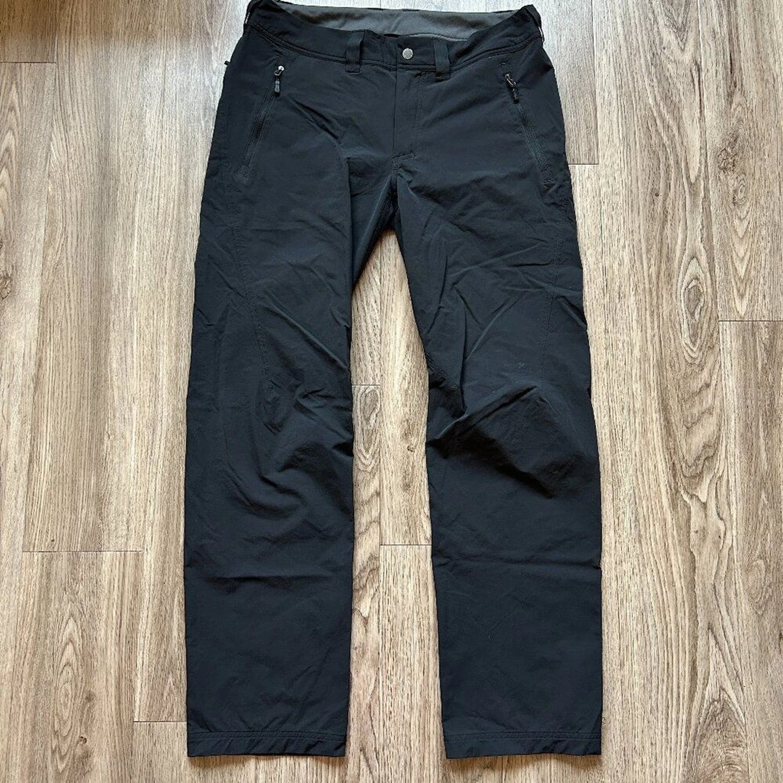 Haglofs Women's Soft Shell Hiking Trouser Pants in Black EU Size 40 Short