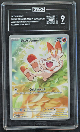 Scorbunny graded TAG 9 for sale on eBay