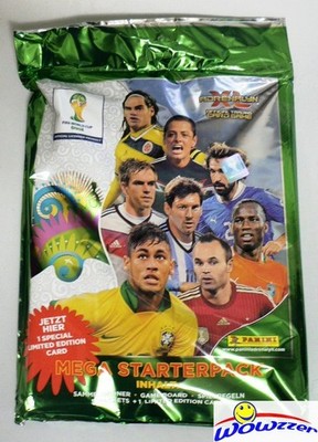 2014 Panini Adrenalyn World Cup MEGA Starter- Binder,5 Packs+LE Lionel Messi !