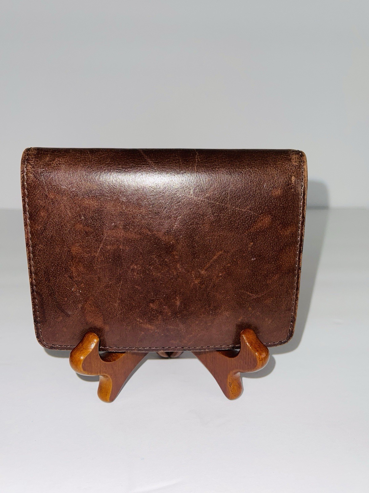 小物 Vintage COACH Bifold wallet BROWN Vintage Coach Brown Leather Bifold Wallet with Snap C… - Gem