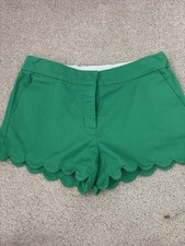 Girls crewcuts outlet green scalloped cotton shorts size 14.