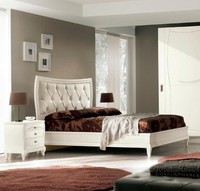 Bett Schlafzimmer Set Bett 2X Nachttisch Holz Klassische Italienische MöBel 3Tlg