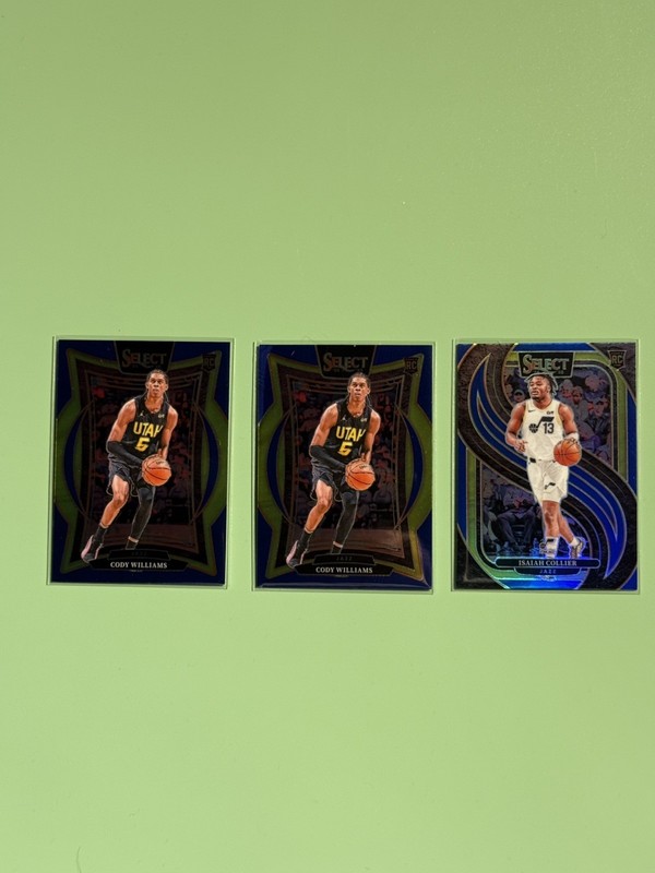 2024-25 Panini Select Utah Jazz Rookie Color Parallel Lot Williams Collier (3)