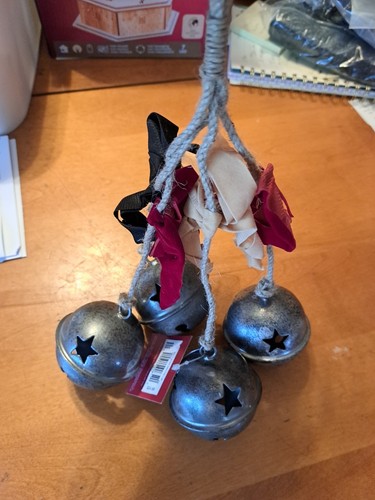 St Nicholas Square Silver Bells Christmas Wall Decor - Picture 1 of 4