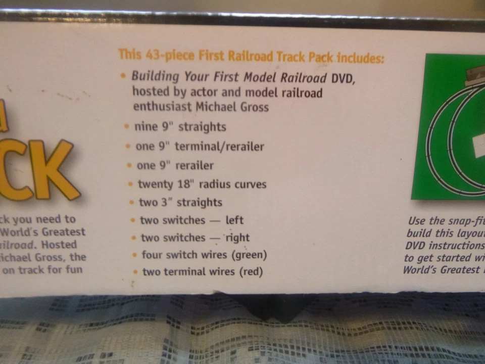 Bachmann E-Z  HO Scale Nickel Silver First Railroad Track Pack 44596 Complete - Image 2 of 4