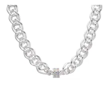 Kirks Folly Divine Lux Link Magnetic Interchangeable Necklace Silver Tone