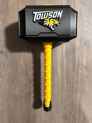 College Towson University Themed Mjolnir Thor's Hammer