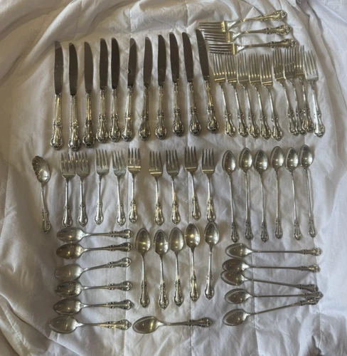 Joan of Arc International Silver, Sterling Silver Flatware, set of 56