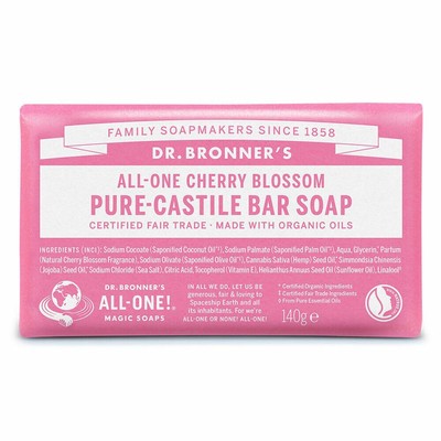 Stück Seife Dr Bronner's All One Cherry Blossom 140 g