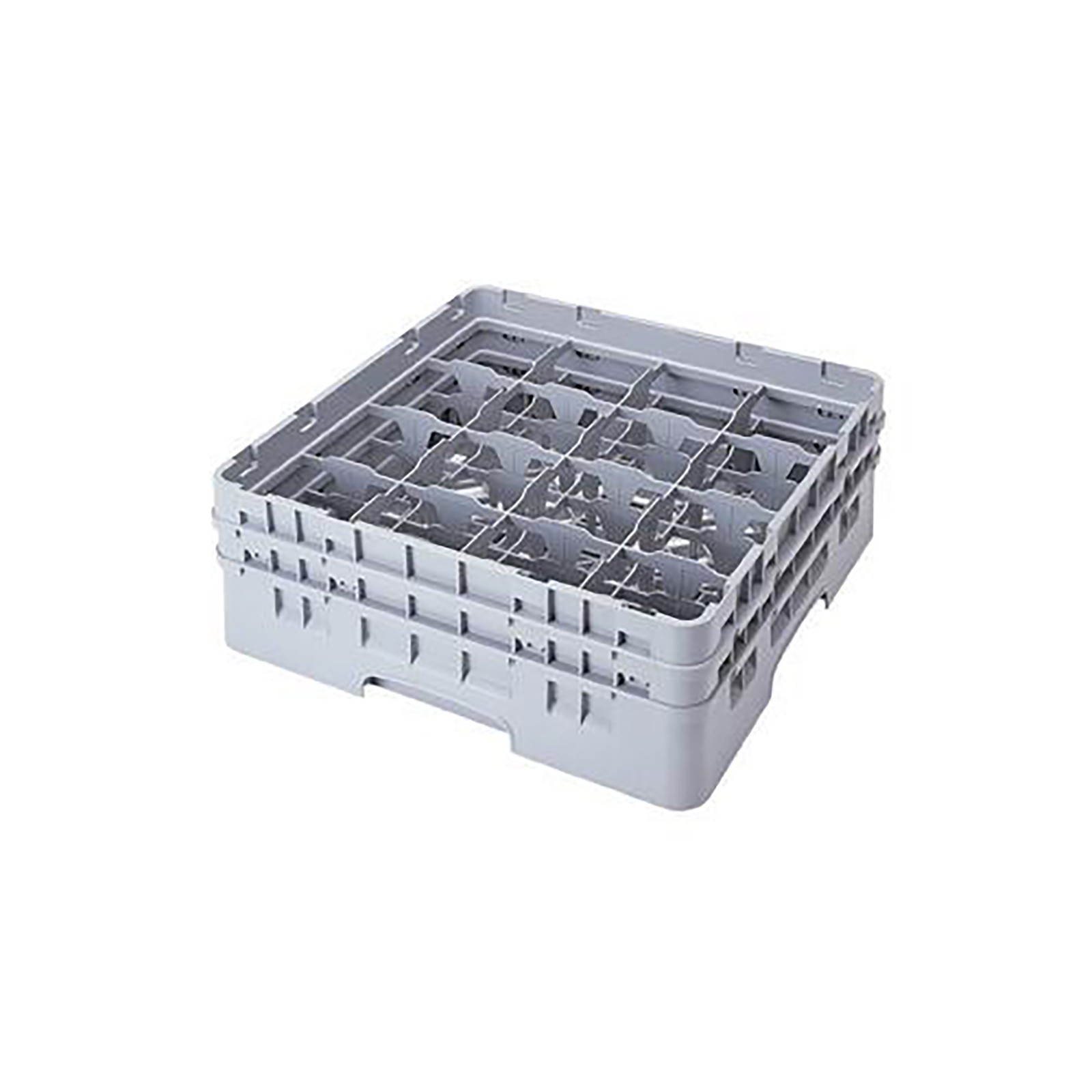 Cambro 16S900151 16 Compartment 9 3/8 in Camrack® Glass Rack