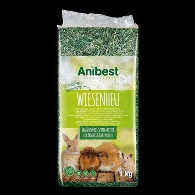 Anibest Wiesenheu 1kg Futter Vitamine Kleintiere Nager Kaninchen Deutschland BIO