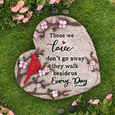 Sympathy Gifts for Loss, Memorial Garden Stones, Bereavement Decor 10 Inch
