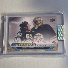 *jersey Match* 24-25 UD Brad Marchand Canvas Signatures Red Ink Parallel /63