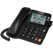 AT T CD4930 Corded Phone with Digital Answering System and Caller ID