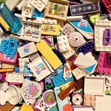 Lego Friends 50 Pcs Sticker Parts Panels Decorative Specialty Pieces Random Lot