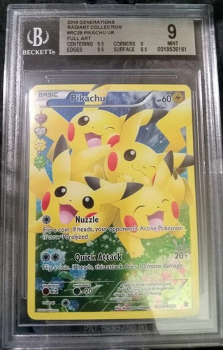 Pokemon Pikachu RC29/RC32 Legendary Treasures Radiant Collection BGS 9 ☆no PSA 9