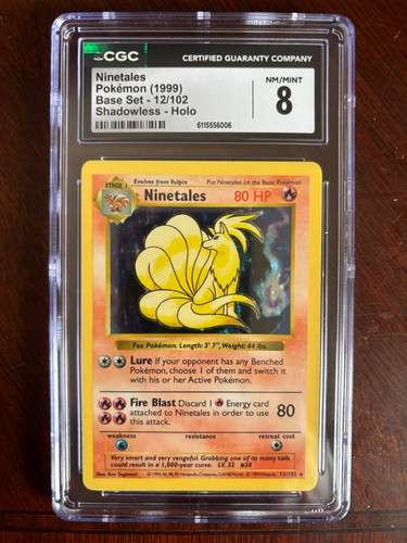 Ninetales (Shadowless) graded CGC 8 for sale on eBay