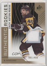 2018 SP Game Used Authentic Rookies Gold Jersey 91/499 Zach Aston-Reese #155 0cv
