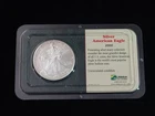 2000 American Eagle 1 Oz Fine Silver Dollar UNC in Littleton Coin Co. Holder #2