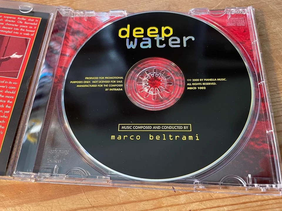 DEEP WATER (DYBT VAND) (Marco Beltrami) Composer Promo Score Soundtrack CD EX - Image 3 of 3