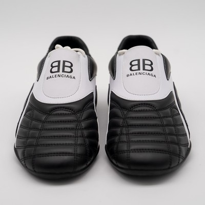 Size 44 - Balenciaga Zen Sneakers Black White Leather | eBay