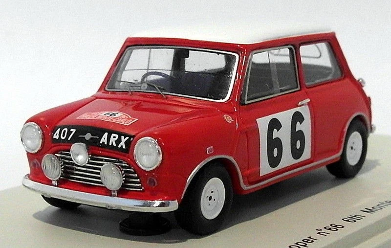 Spark Models 1/43 Scale Resin S1188 - Morris Mini Cooper #66 Monte Carlo 1963 - Image 2 of 4