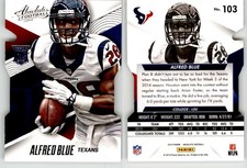 Alfred Blue 2014 Absolute Die Cut #103 LSU Texans RC Rookie